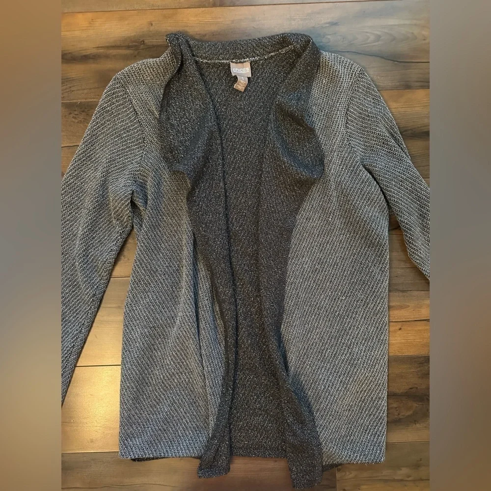 Chico’s Open Front Metallic Cardigan Sweater – Chico’s 1